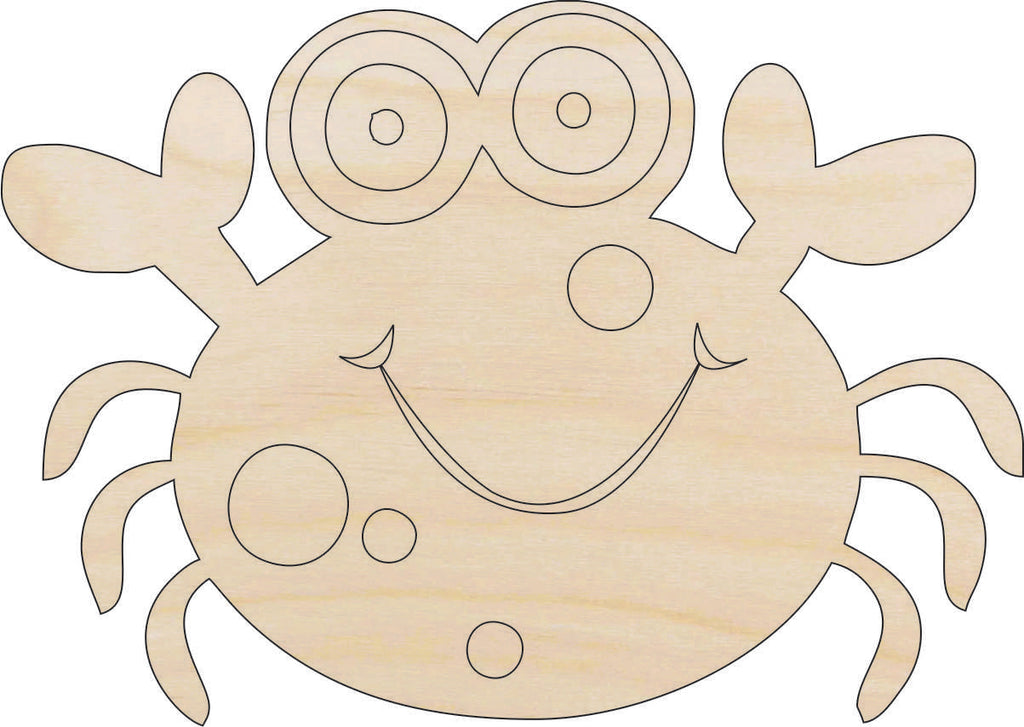 Crab - Laser Cut Out Unfinished Wood Craft Shape SEA113