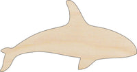 Whale Wood Craft Shape - Laser Cut Baltic Birch Unfinished DIY Wood Art Supplies SEA118 - The Wood Shape Store