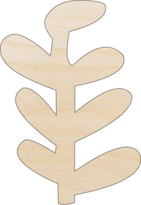 Seaweed Wood Craft Shape - Laser Cut Baltic Birch Unfinished DIY Wood Art Supplies SEA121 - The Wood Shape Store