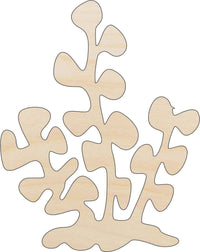 Seaweed Wood Craft Shape - Laser Cut Baltic Birch Unfinished DIY Wood Art Supplies SEA128 - The Wood Shape Store