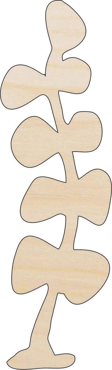 Seaweed Wood Craft Shape - Laser Cut Baltic Birch Unfinished DIY Wood Art Supplies SEA129 - The Wood Shape Store