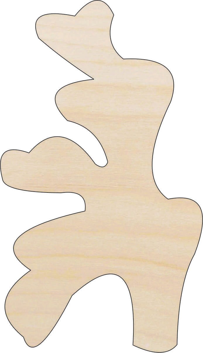 Seaweed Wood Craft Shape - Laser Cut Baltic Birch Unfinished DIY Wood Art Supplies SEA134 - The Wood Shape Store