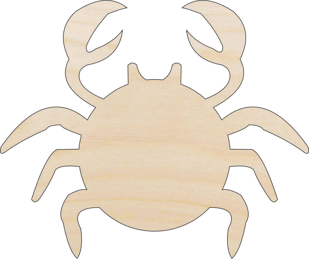 Crab - Laser Cut Out Unfinished Wood Craft Shape SEA137 Crab - Laser Cut Out Unfinished Wood Craft Shape SEA137