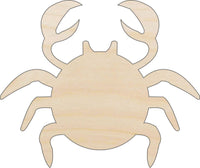 Crab Wood Craft Shape - Laser Cut Baltic Birch Unfinished DIY Wood Art Supplies SEA137 - The Wood Shape Store