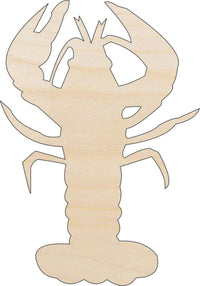 Lobster Wood Craft Shape - Laser Cut Baltic Birch Unfinished DIY Wood Art Supplies SEA138 - The Wood Shape Store