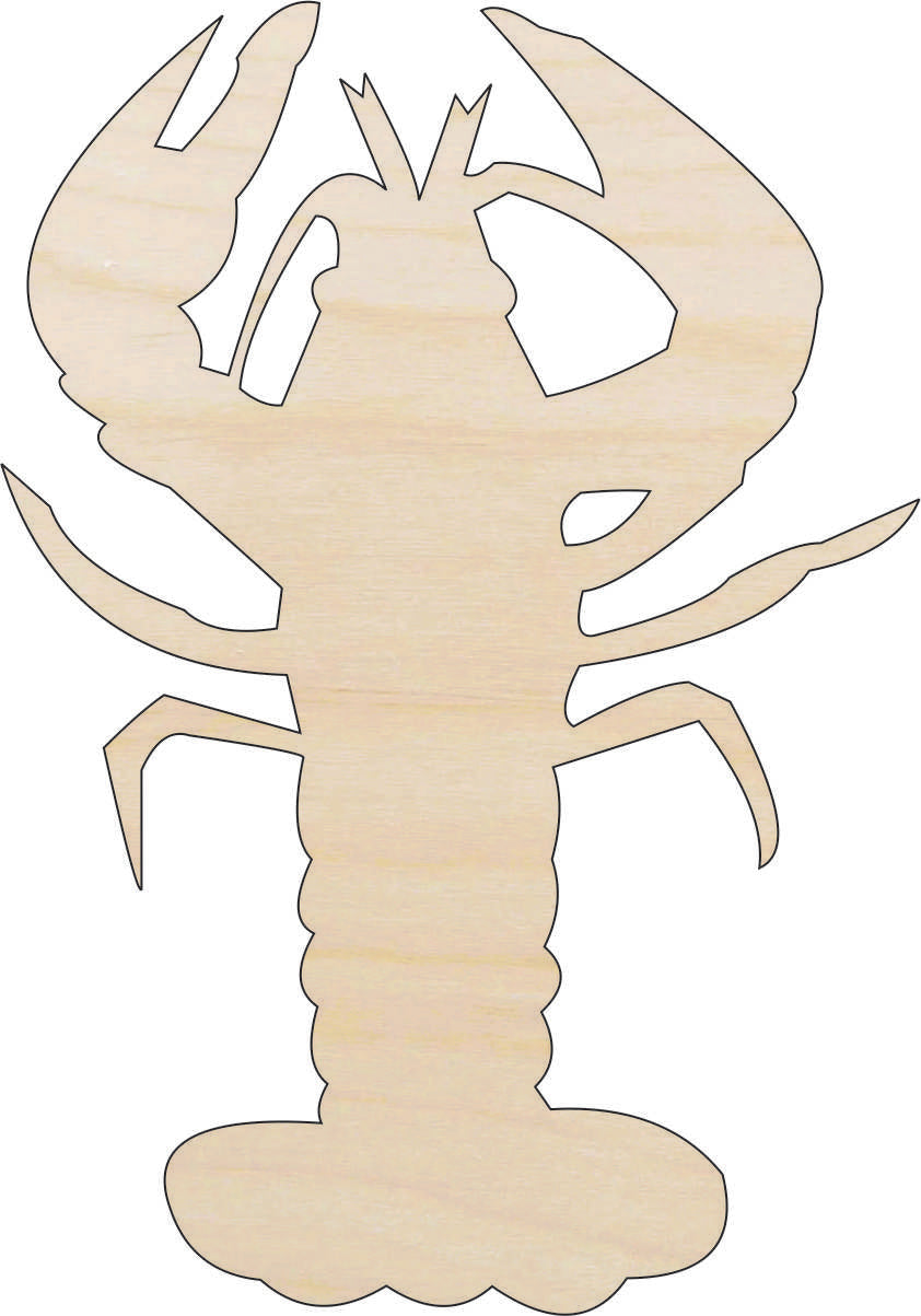 Lobster - Laser Cut Out Unfinished Wood Craft Shape SEA138 Lobster - Laser Cut Out Unfinished Wood Craft Shape SEA138