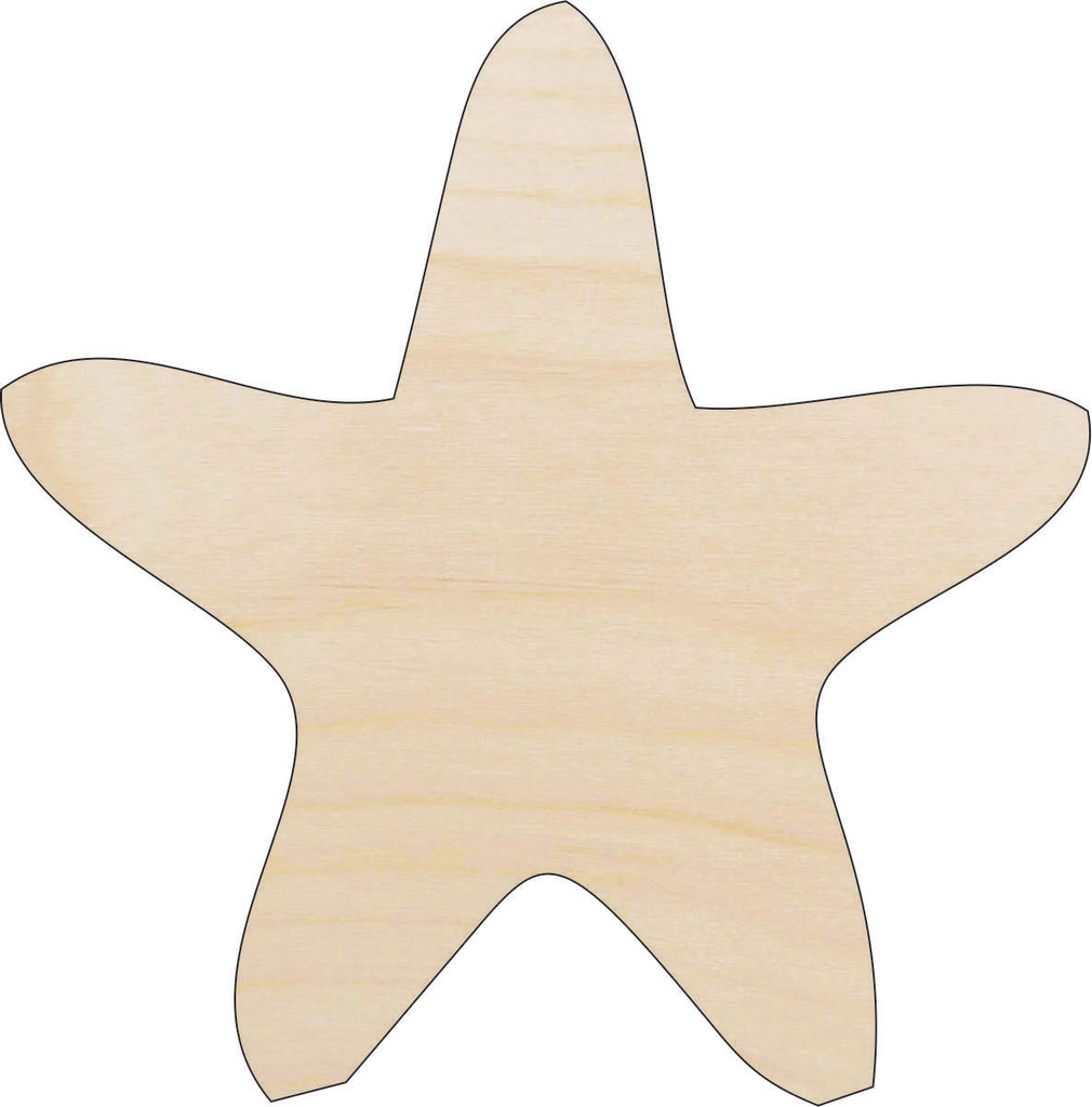 Starfish - Laser Cut Out Unfinished Wood Craft Shape SEA157