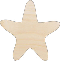 Starfish Wood Craft Shape - Laser Cut Baltic Birch Unfinished DIY Wood Art Supplies SEA157 - The Wood Shape Store