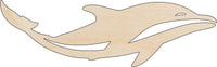 Dolphin Wood Craft Shape - Laser Cut Baltic Birch Unfinished DIY Wood Art Supplies SEA166 - The Wood Shape Store