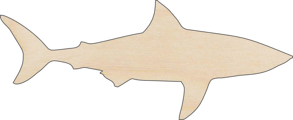 Shark - Laser Cut Out Unfinished Wood Craft Shape SEA17