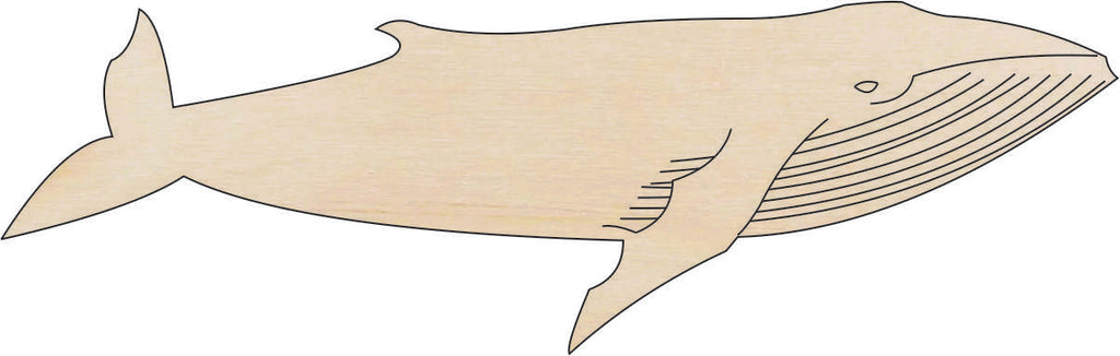 Whale - Laser Cut Out Unfinished Wood Craft Shape SEA19