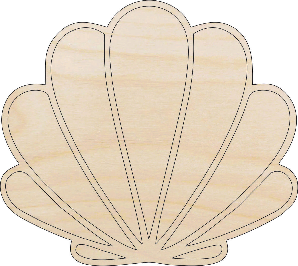 Laser Cut Wood Shape - The Wood Shape Store Shell Craft