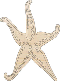 Starfish Wood Craft Shape - Laser Cut Baltic Birch Unfinished DIY Wood Art Supplies SEA31 - The Wood Shape Store