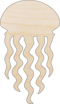 Jellyfish Wood Craft Shape - Laser Cut Baltic Birch Unfinished DIY Wood Art Supplies SEA35 - The Wood Shape Store