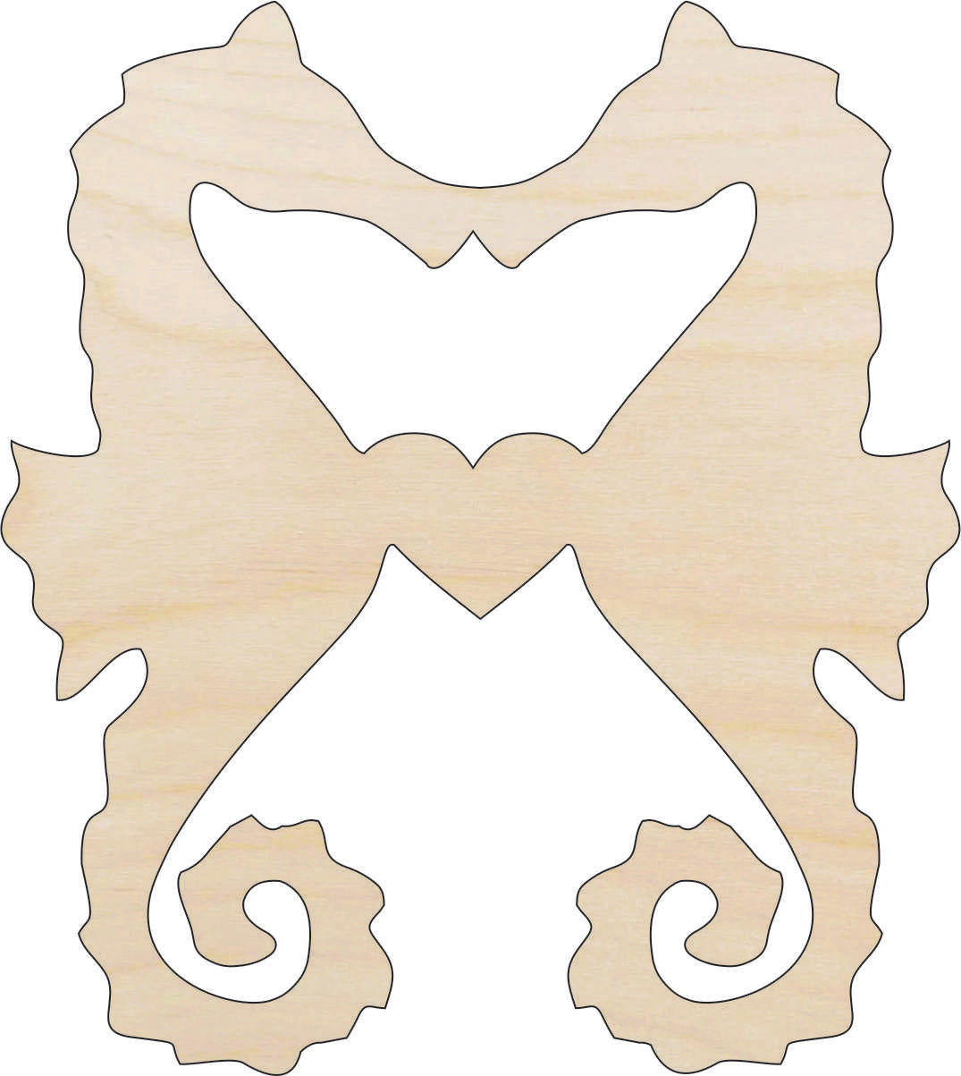 Seahorse - Laser Cut Out Unfinished Wood Craft Shape SEA37 Seahorse - Laser Cut Out Unfinished Wood Craft Shape SEA37