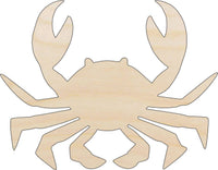 Crab Wood Craft Shape - Laser Cut Baltic Birch Unfinished DIY Wood Art Supplies SEA3 - The Wood Shape Store
