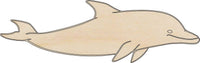Dolphin Wood Craft Shape - Laser Cut Baltic Birch Unfinished DIY Wood Art Supplies SEA49 - The Wood Shape Store