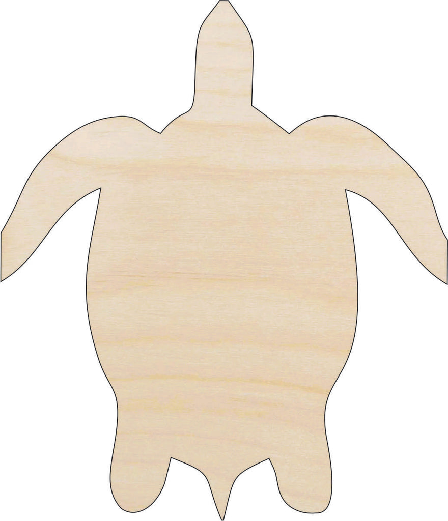 Sea Turtle - Laser Cut Out Unfinished Wood Craft Shape SEA55