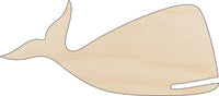 Whale Wood Craft Shape - Laser Cut Baltic Birch Unfinished DIY Wood Art Supplies SEA59 - The Wood Shape Store