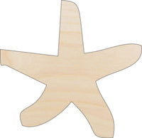 Starfish Wood Craft Shape - Laser Cut Baltic Birch Unfinished DIY Wood Art Supplies SEA62 - The Wood Shape Store