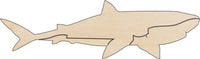 Shark Wood Craft Shape - Laser Cut Baltic Birch Unfinished DIY Wood Art Supplies SEA66 - The Wood Shape Store