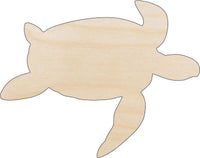 Sea Turtle Wood Craft Shape - Laser Cut Baltic Birch Unfinished DIY Wood Art Supplies SEA67 - The Wood Shape Store
