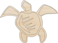 Sea Turtle Wood Craft Shape - Laser Cut Baltic Birch Unfinished DIY Wood Art Supplies SEA72 - The Wood Shape Store