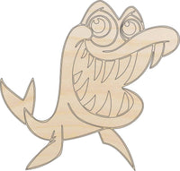 Fish Wood Craft Shape - Laser Cut Baltic Birch Unfinished DIY Wood Art Supplies SEA73 - The Wood Shape Store