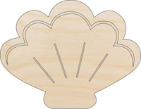 Shell Wood Craft Shape - Laser Cut Baltic Birch Unfinished DIY Wood Art Supplies SEA74 - The Wood Shape Store