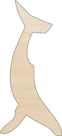 Whale Wood Craft Shape - Laser Cut Baltic Birch Unfinished DIY Wood Art Supplies SEA89 - The Wood Shape Store