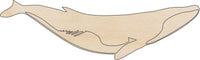 Whale Wood Craft Shape - Laser Cut Baltic Birch Unfinished DIY Wood Art Supplies SEA91 - The Wood Shape Store