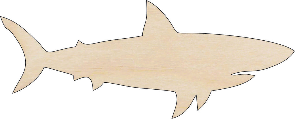 Shark - Laser Cut Out Unfinished Wood Craft Shape SEA93