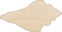 Shell Wood Craft Shape - Laser Cut Baltic Birch Unfinished DIY Wood Art Supplies SEA94 - The Wood Shape Store