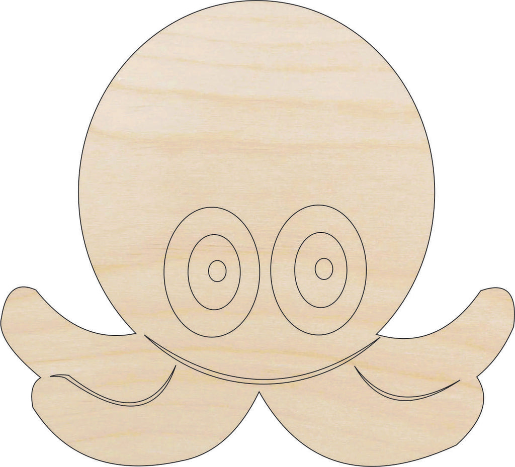 Octopus - Laser Cut Out Unfinished Wood Craft Shape SEA9