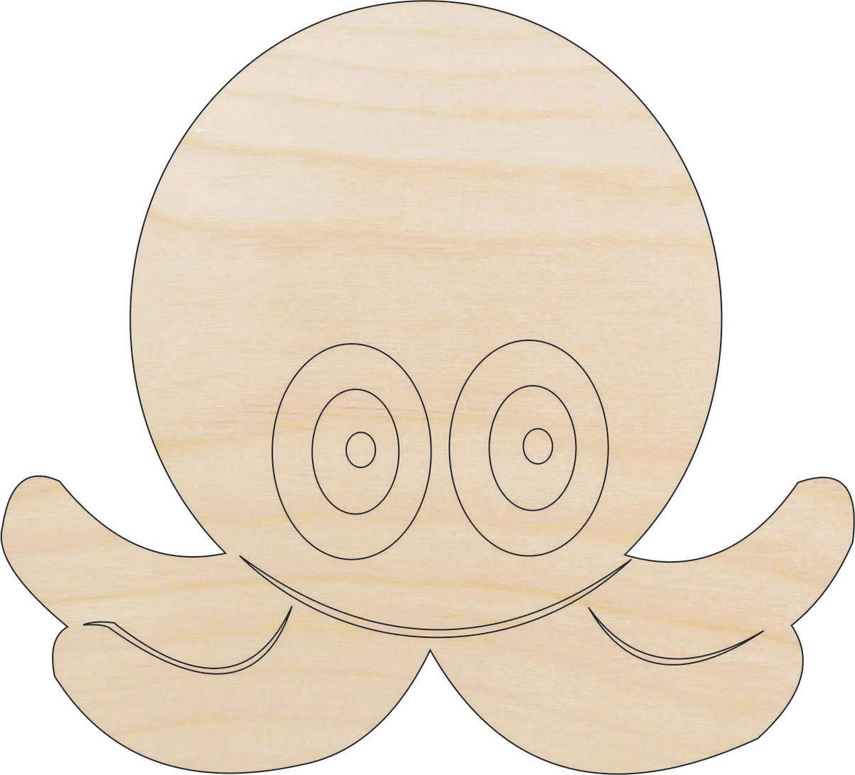 Octopus - Laser Cut Out Unfinished Wood Craft Shape SEA9 Octopus - Laser Cut Out Unfinished Wood Craft Shape SEA9
