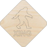 Bigfoot Wood Craft Shape - Laser Cut Baltic Birch Unfinished DIY Wood Art Supplies SGN114 - The Wood Shape Store