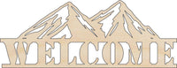 Mountain Wood Craft Shape – Laser Cut Baltic Birch Unfinished DIY Art Supplies SGN13 - The Wood Shape Store