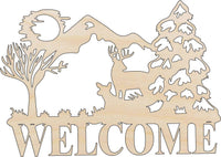 Deer Wood Craft Shape - Laser Cut Baltic Birch Unfinished DIY Wood Art Supplies SGN16 - The Wood Shape Store