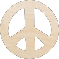 Peace Wood Craft Shape - Laser Cut Baltic Birch Unfinished DIY Wood Art Supplies SGN1 - The Wood Shape Store