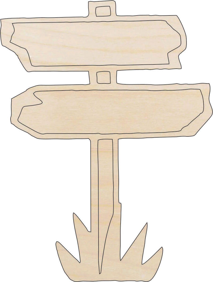 Sign Wood Craft Shape - Laser Cut Baltic Birch Unfinished DIY Wood Art Supplies SGN22 - The Wood Shape Store