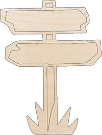 Sign Wood Craft Shape - Laser Cut Baltic Birch Unfinished DIY Wood Art Supplies SGN22 - The Wood Shape Store