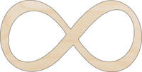 Infinity Wood Craft Shape - Laser Cut Baltic Birch Unfinished DIY Wood Art Supplies SGN24 - The Wood Shape Store