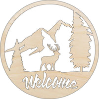Deer Wood Craft Shape - Laser Cut Baltic Birch Unfinished DIY Wood Art Supplies SGN28 - The Wood Shape Store