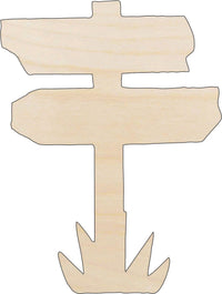 Sign Wood Craft Shape - Laser Cut Baltic Birch Unfinished DIY Wood Art Supplies SGN29 - The Wood Shape Store
