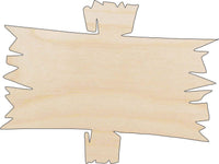 Sign Wood Craft Shape - Laser Cut Baltic Birch Unfinished DIY Wood Art Supplies SGN32 - The Wood Shape Store