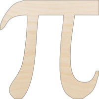 PI Wood Craft Shape - Laser Cut Baltic Birch Unfinished DIY Wood Art Supplies SGN35 - The Wood Shape Store