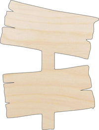 Sign Wood Craft Shape - Laser Cut Baltic Birch Unfinished DIY Wood Art Supplies SGN37 - The Wood Shape Store