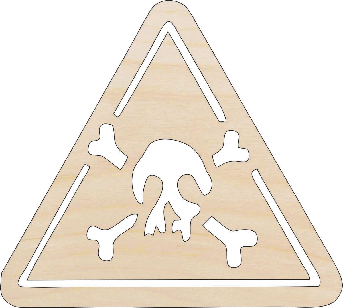 Poison Wood Craft Shape - Laser Cut Baltic Birch Unfinished DIY Wood Art Supplies SGN38 - The Wood Shape Store