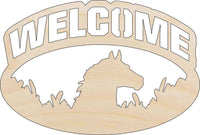 Horse Wood Craft Shape - Laser Cut Baltic Birch Unfinished DIY Wood Art Supplies SGN42 - The Wood Shape Store
