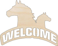 Horse Wood Craft Shape - Laser Cut Baltic Birch Unfinished DIY Wood Art Supplies SGN43 - The Wood Shape Store